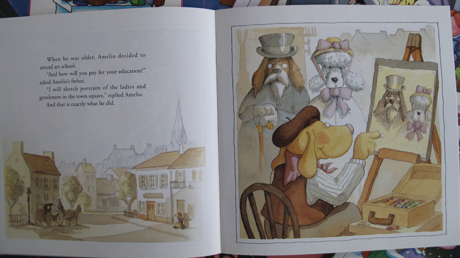 the artist sample spread 1